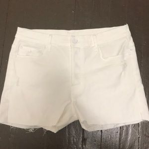 MOTHER Crop Fray shorts